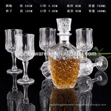 high quality crystal glass wine decanter set